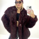 pelliccia foderata wrap